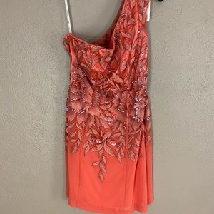 NWT Sue Wong Cocktail Dress with Bead and Thread Detail Size 10